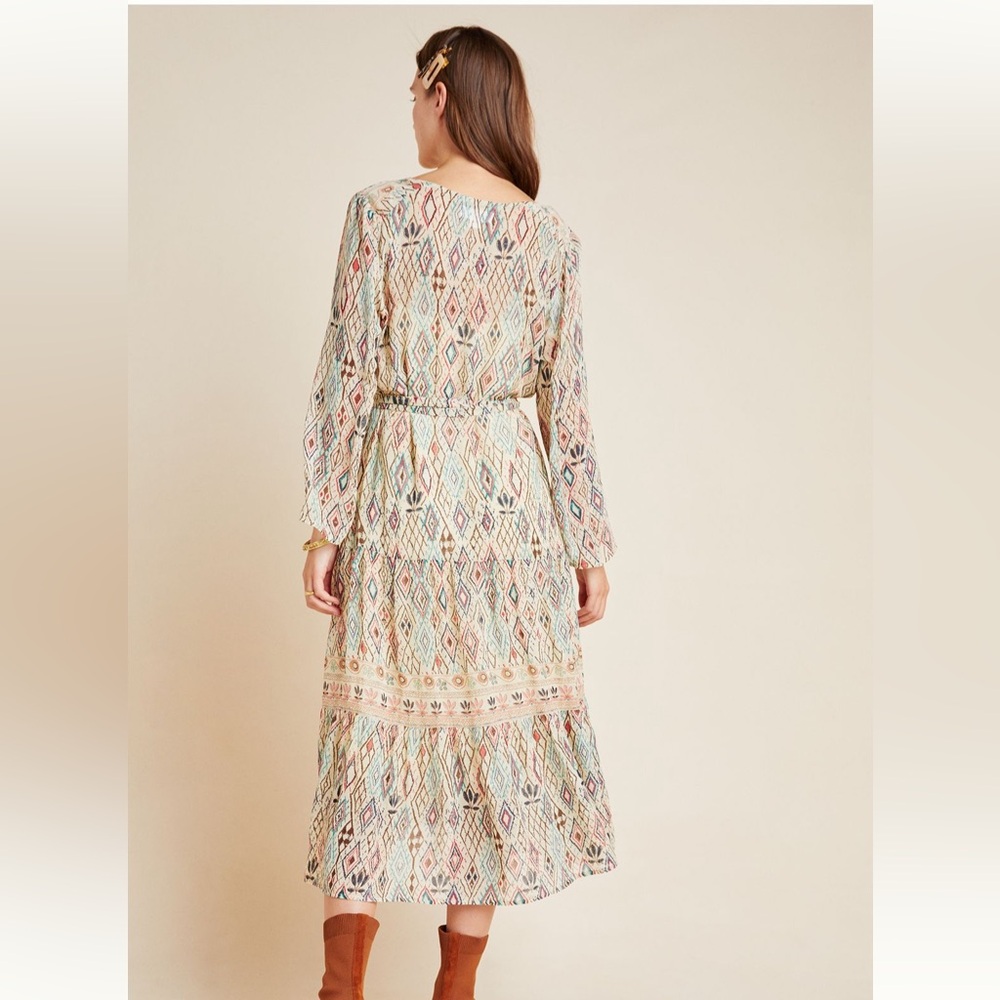 Anthropologie Sharona shimmer midi dress size S - Picture 2 of 6